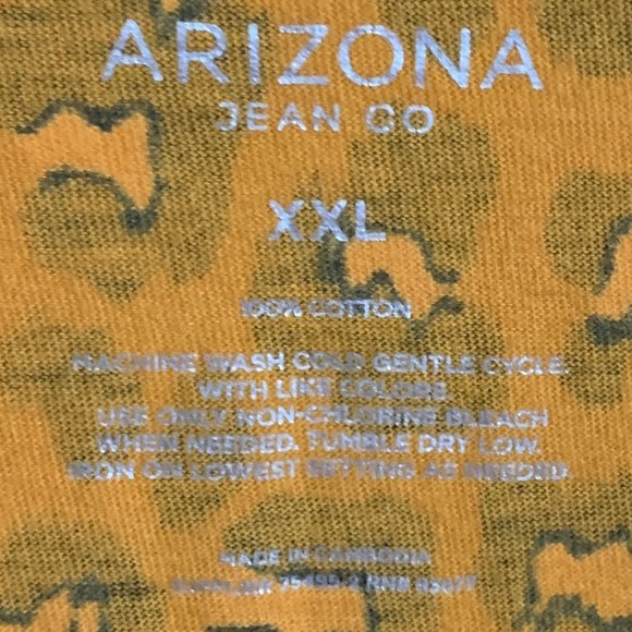 (T144) Arizona Womens 2XL Leopard Print Crop Tee, Dbl Stitch Hem - Picture 7 of 7